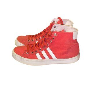 Adidas Originals Red Canvas High Top Sneakers Men’s US 9 Vintage Style